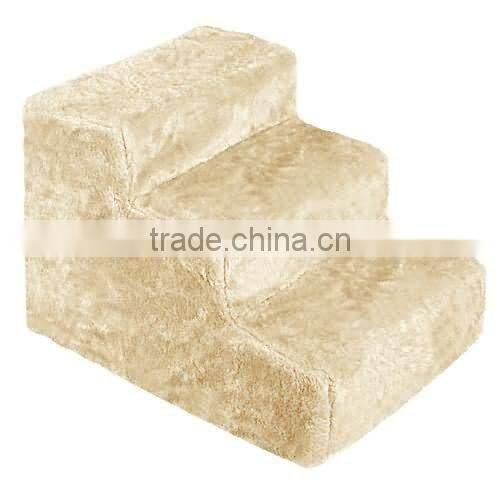 New Three Steps cat dog puppy Steps with Washable soft cover Foam Pet Stairs Ramp