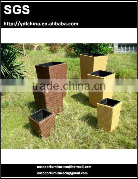garden furniture polyrattan flower pot