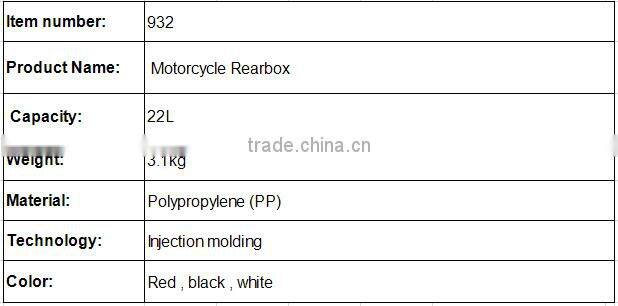 scooter delivery box/motorcycle cargo box/scooter top box/cargo box for motorcycle