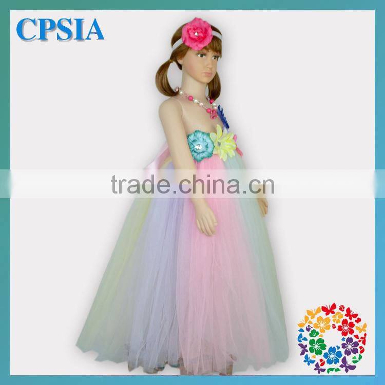 Latest Flower Birthday Dress For Baby Girl Party Dress Pictures