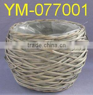 Bowl Shape Willow Bonsai Flower Pot