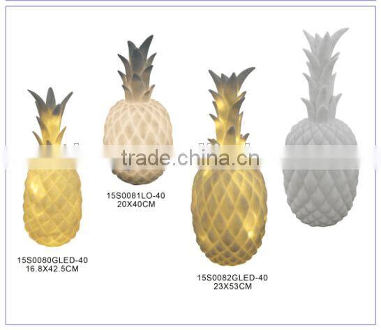 Most popular and hot lighted pineapple decoration for home decoration