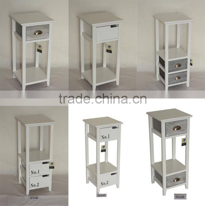 Simple Style Table with drawer Side Table Living Home Tea Table