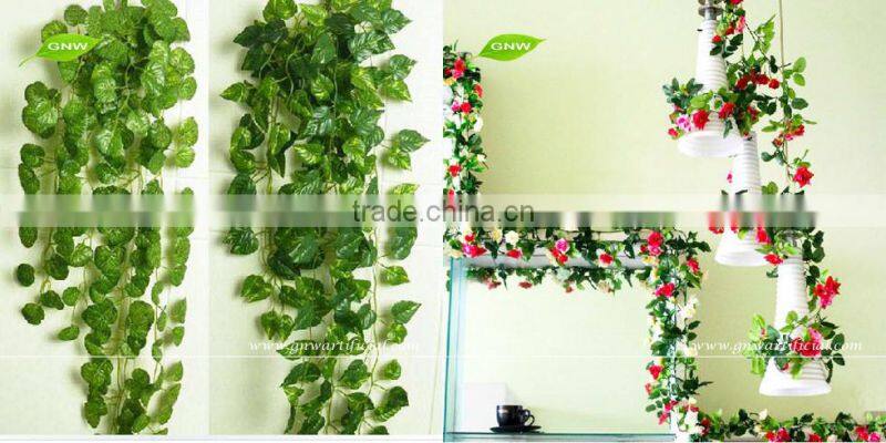 GNW FLV020 Artificial Willow Leaves Vine Garland Silk Material for Bedroom Decoration