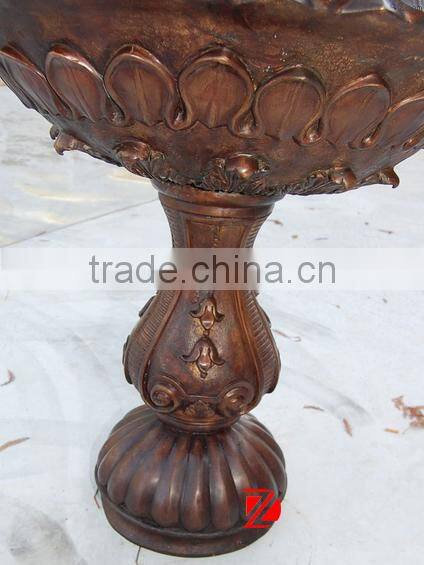 Cast garden bronze lion head water fountain sculpture statue