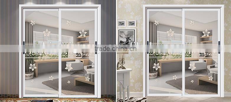 Aluminium alloy hollow glass sliding door kitchen cabinet door wood door(BG10-M483)