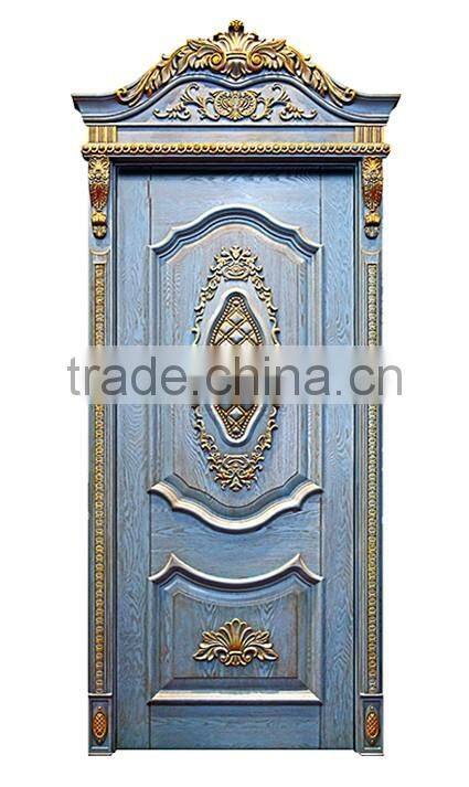Classic French Style Solid Wood Framed Swing Single Entry Door BF11-09223b