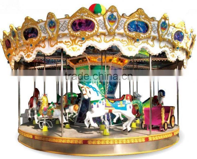 2015 Amusement Equipment Park Rides Luxury Carrousel For Kids