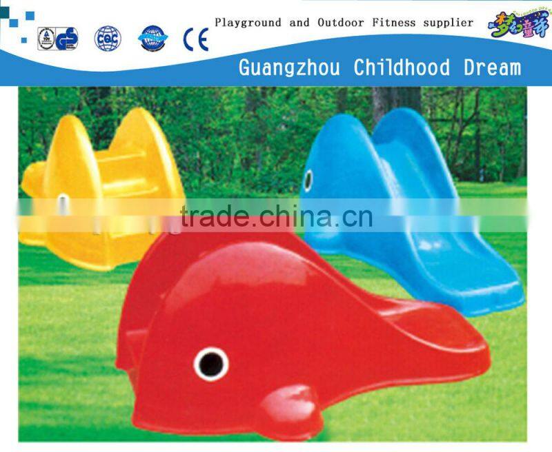 (HD-18807)Whale outdoor fiberglass slide