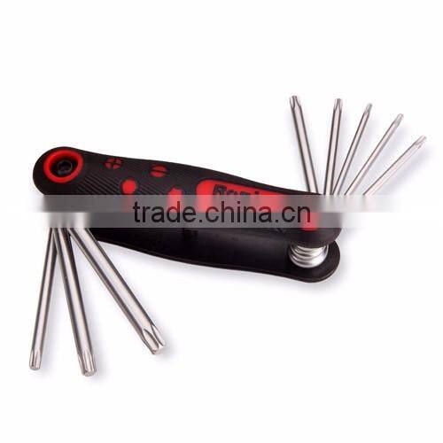RONIX FOLDING TORX KEY SET (8 pcs) RH-2021 - ALU GRIP TORX KEY SET (8 pcs) RH-2041