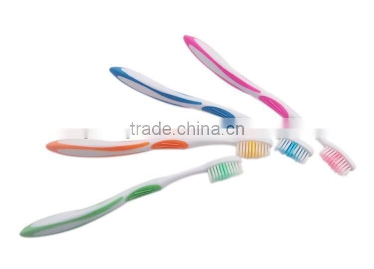 non-slip Ergonomic handle soft bristle Chinese wholesale oem brand adult toothbrush