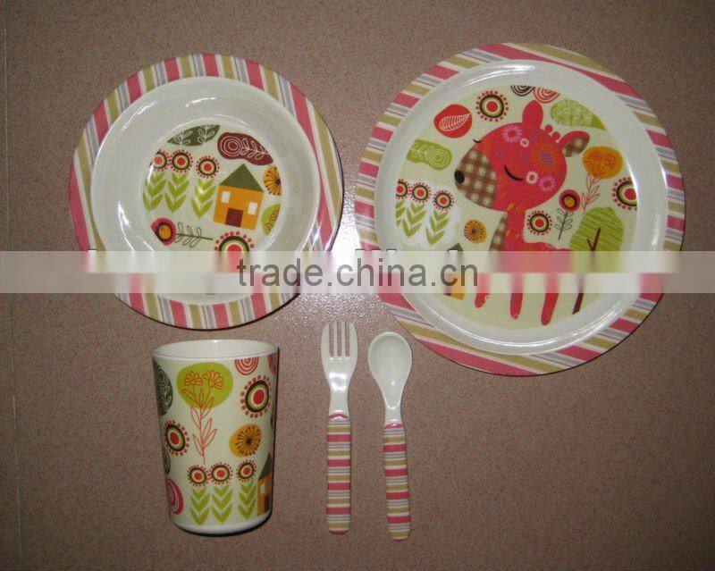 melamine 5pcs kid set