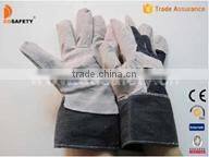 Black Cow Split Leather Safety Glove