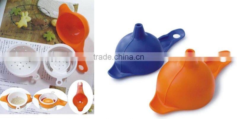 3 in 1 plastic kitchen funnel