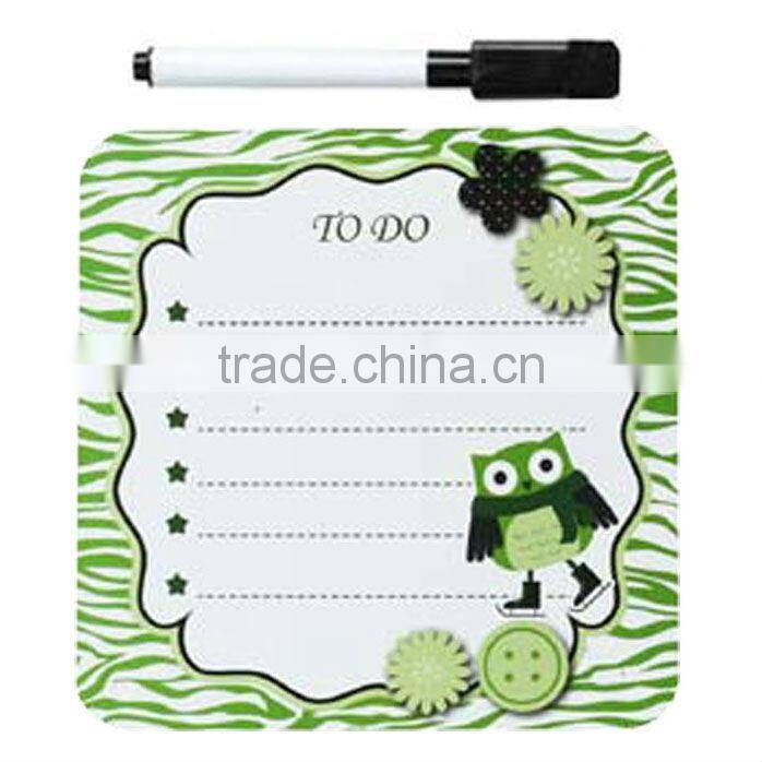 2014 square shape small white board with grid lines