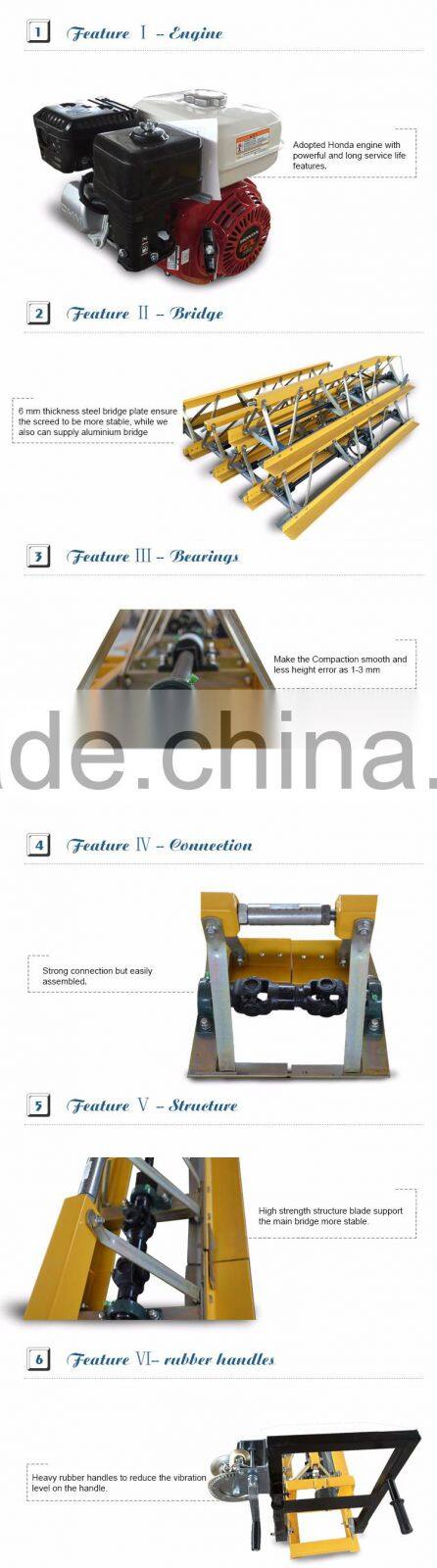 2015 Factory supply concrete vibrating, concrete truss screeder, concrete surface vibratory truss screed