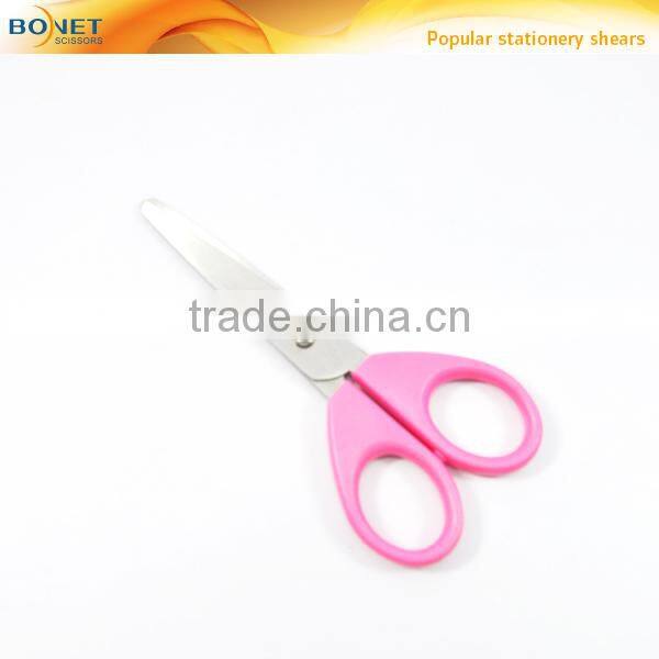 SSC0002 FDA certificated 4-1/4" Economic colorful plastic student rounded point scissors set 3ps