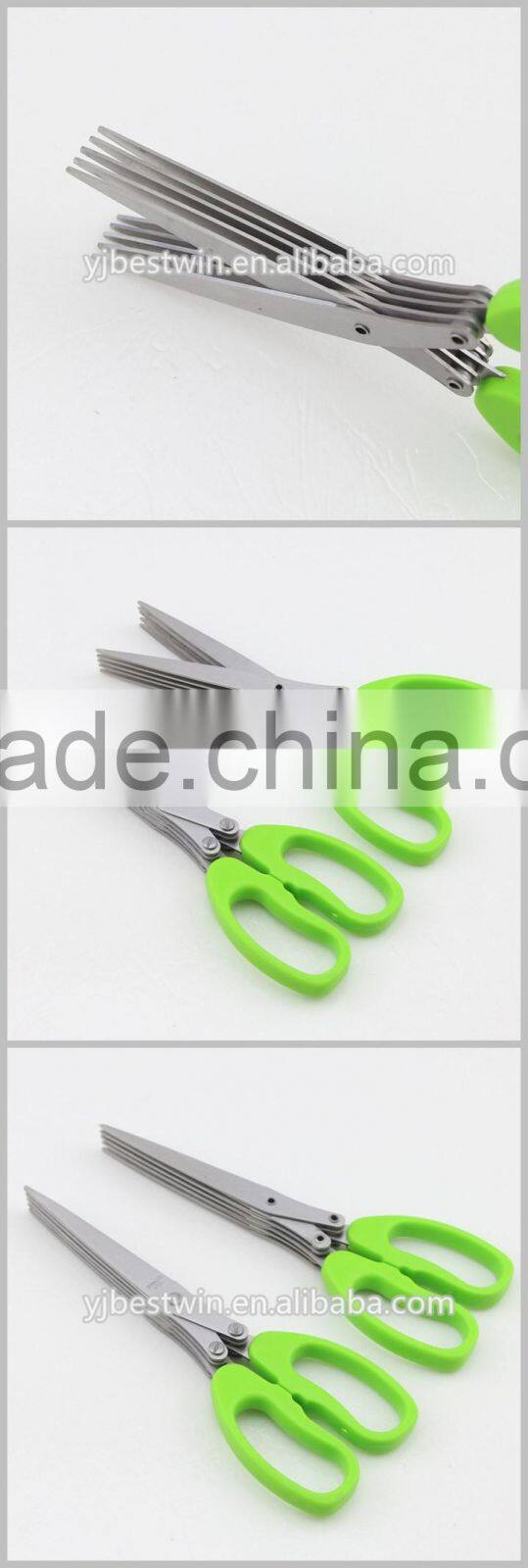 Kitchen Basics Tools Herb Scissors Easy Clean Five Blades Shears