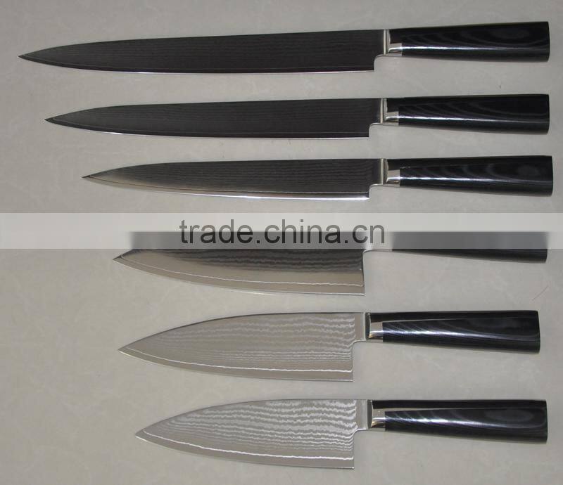 Damascus steel chef knife