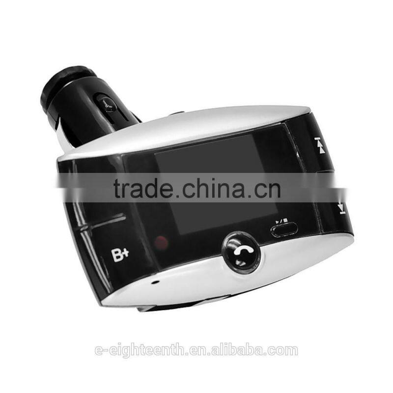 2016 hot 1.5" LCD Car Kit Bluetooth MP3 Player SD MMC USB Remote FM Transmitter Modulator