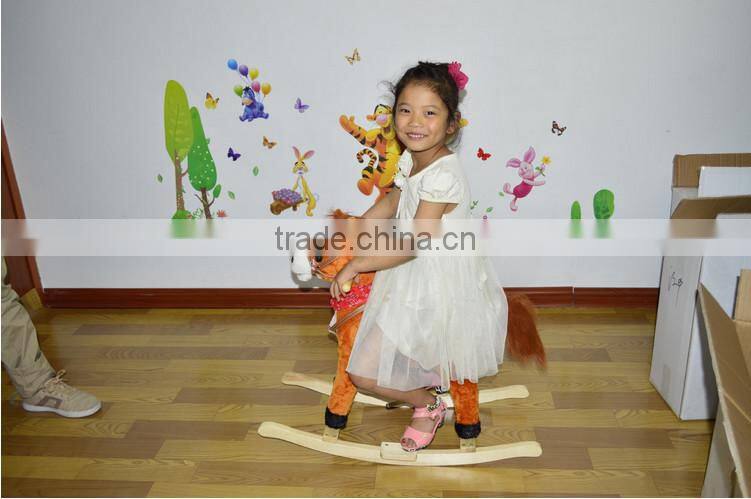 cheap funny products baby wooden rocking horse