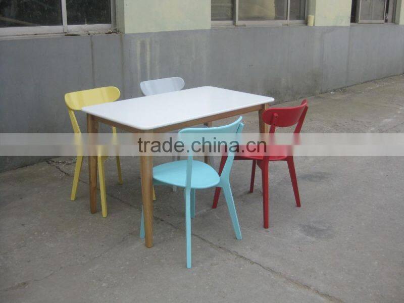 2015 Qing dao wood luxury dining room set in living room