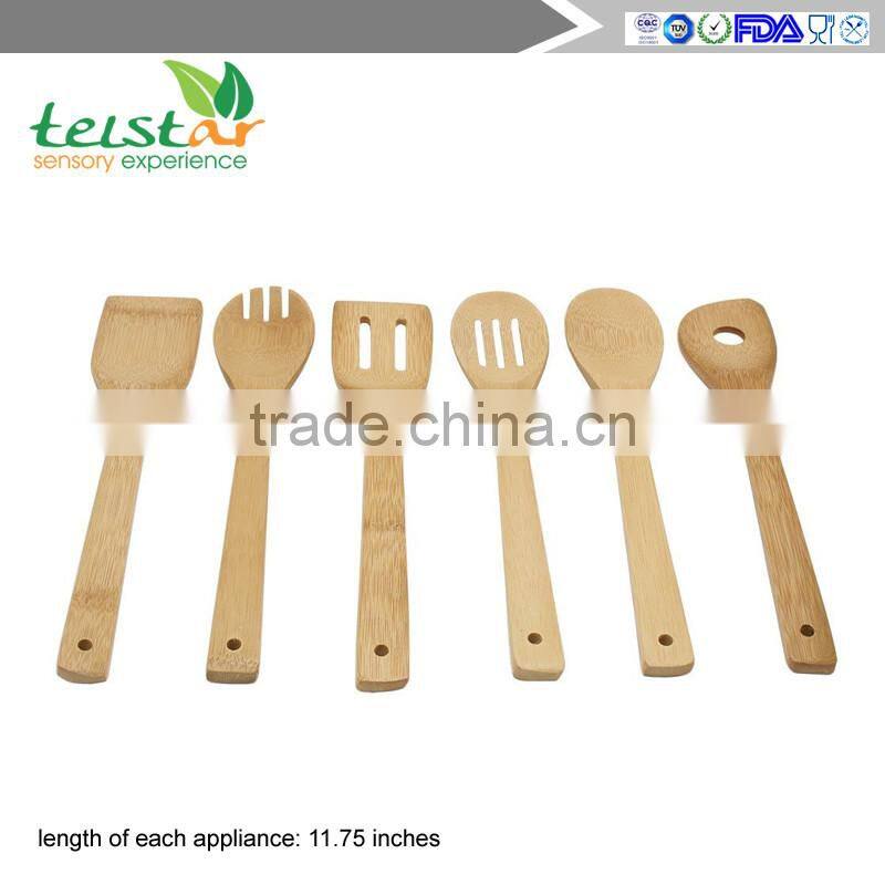 7-piece Bamboo cutlery sets( 6 Utensils Plus Holder ) in a Gift Box