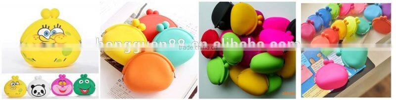 Cartoon Shaped bulk wholesale Silicone Zero Coin Purse & Silicone Wallet