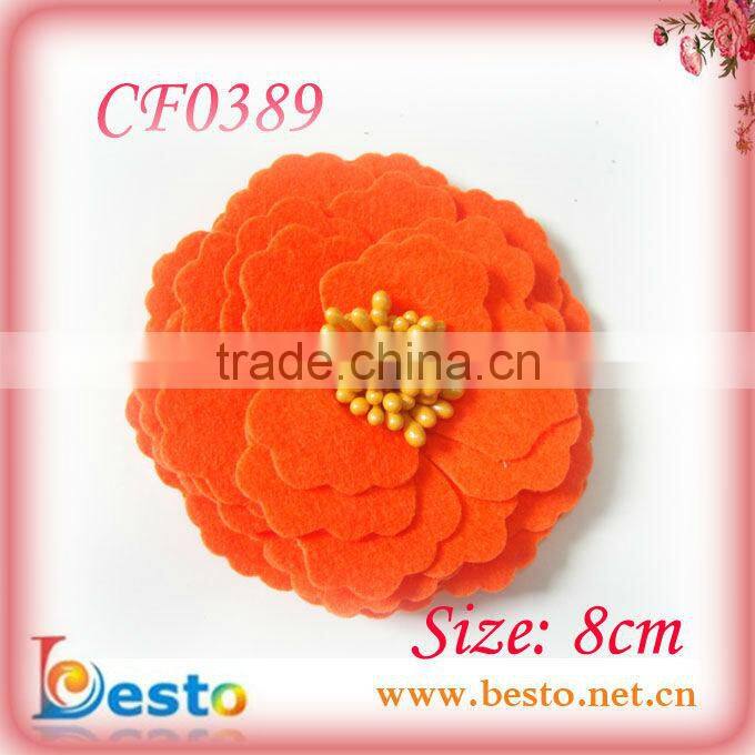 CF 0614 handmade chiffon bead black vintage wholesale shoe flower for lady shoes