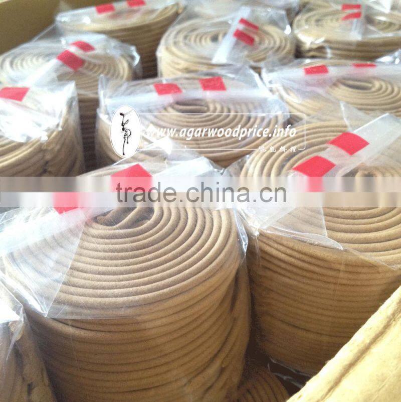 Agarwood incense coils - When burning, it has a sweet and mild scent