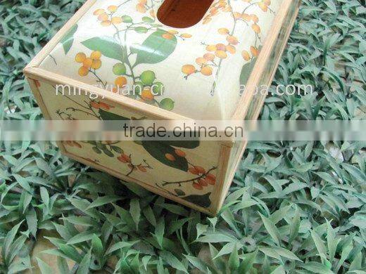Bamboo tissue boxes/cases