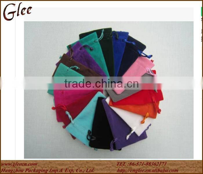 cheap suede fabric bag for jewelry packing