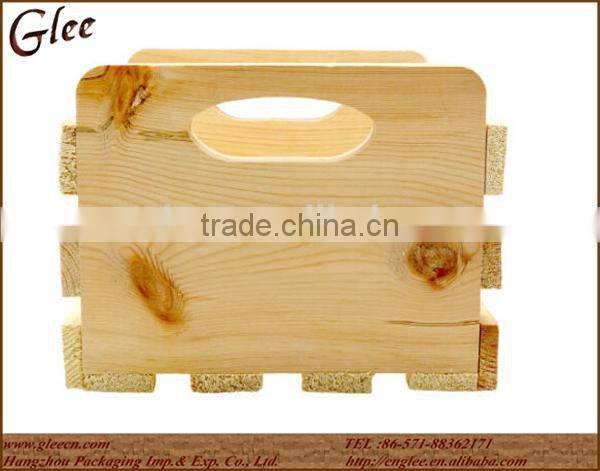 natural material promotional gift wood crate without painting