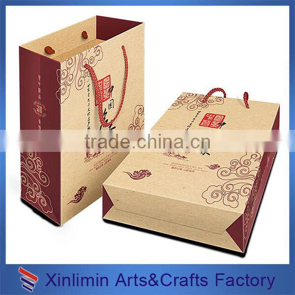 Custom red colour kraft paper bags for cement