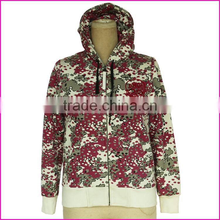 Wholesale purple color and plain high quality women velvet hoodies