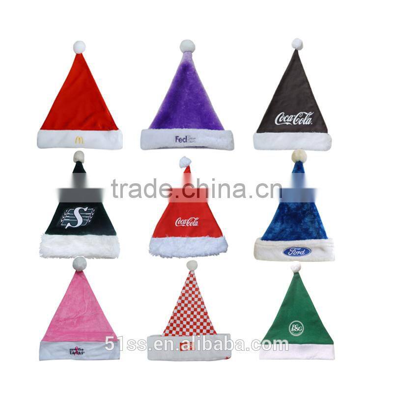 Wholesale classic adult size felt decoration christmas hat