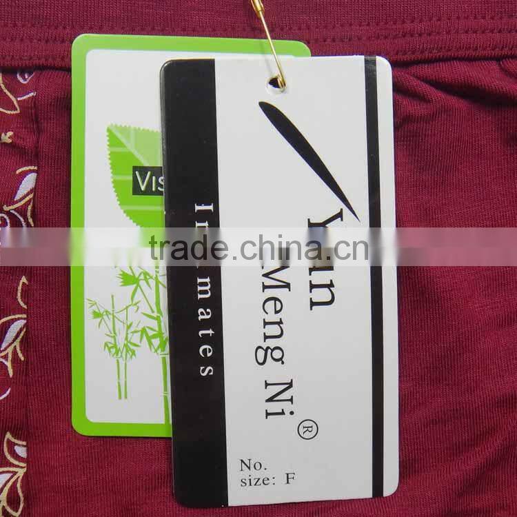 Printed geometry fashion bamboo fiber men briefs stock men boxer briefs boyshort