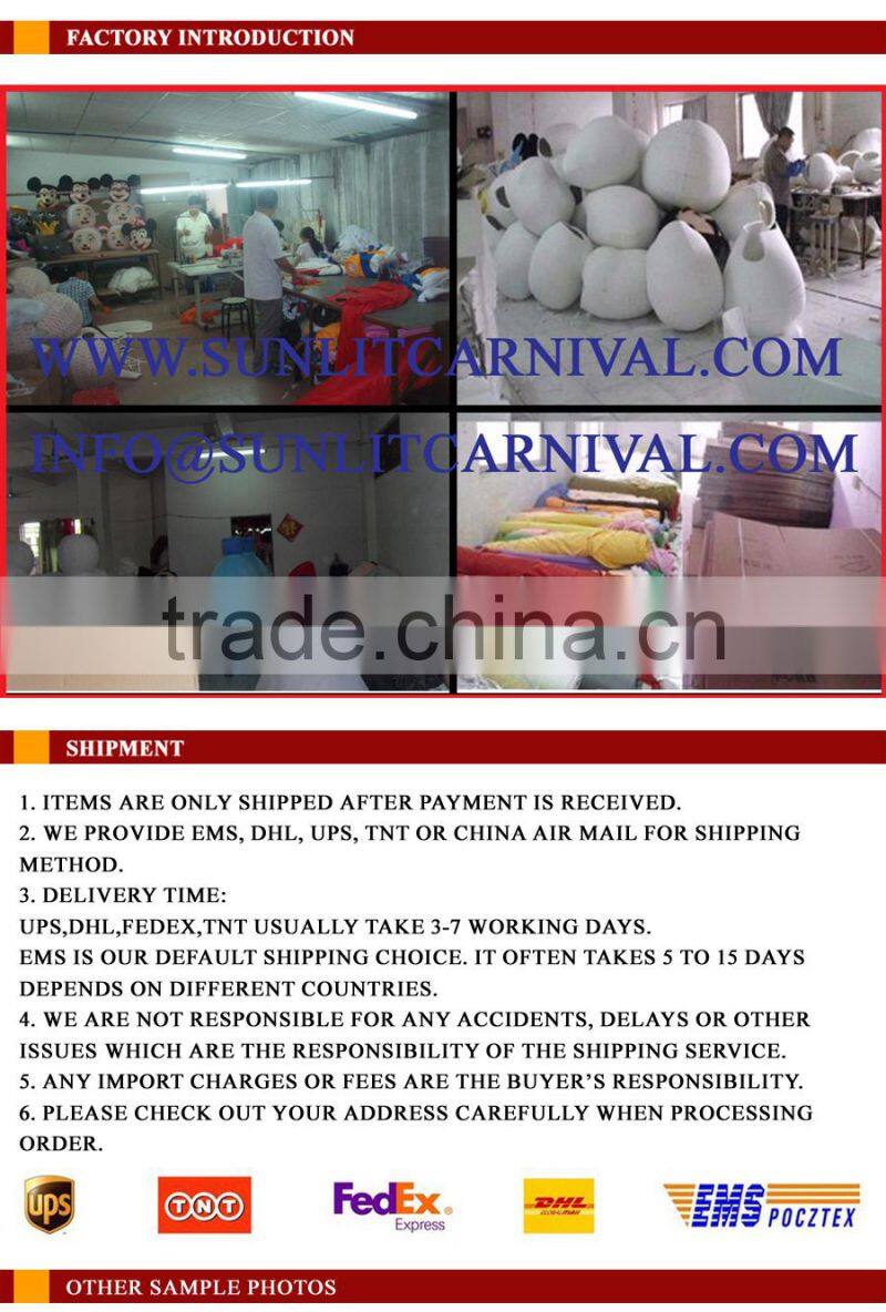 Advertising Adult Wearing Polyfoam Cute Blue and Pink Couple Pig Mascot Costume