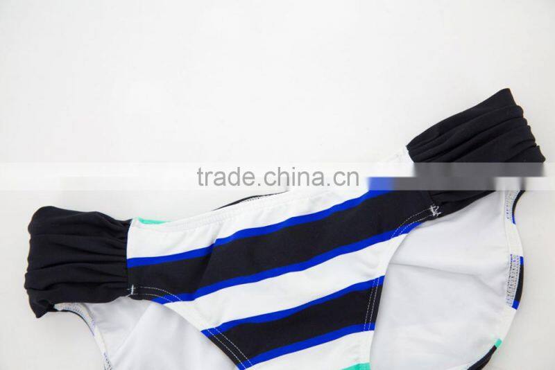 New Summer Beachwear Two Piece Stripe Kid Girl Bikini