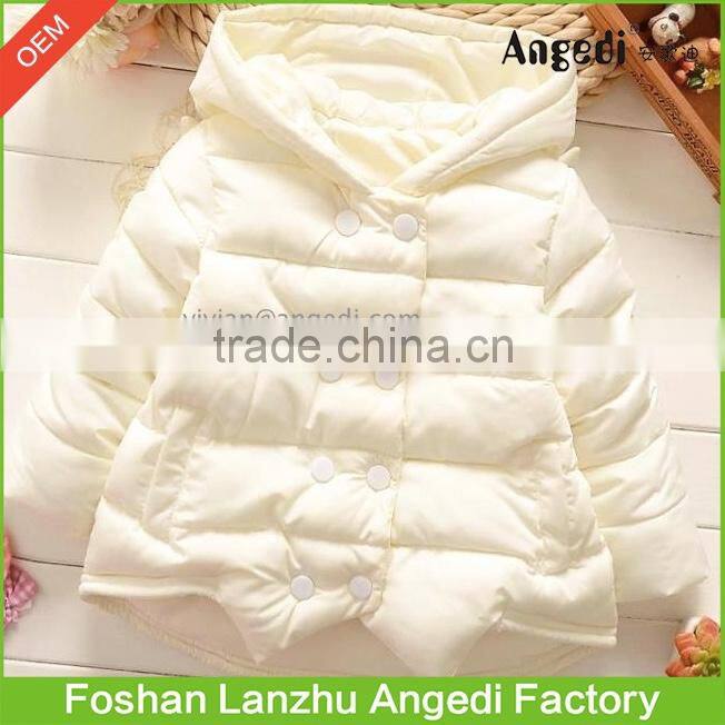 Kids winter wear Girls Boutique High quality cotton padded jacket superior warm coat in Fashion design