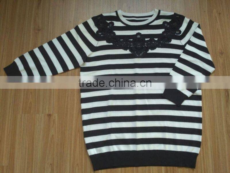 2017 new design italian autumn winter jacquard lady woman knitwear(W33)