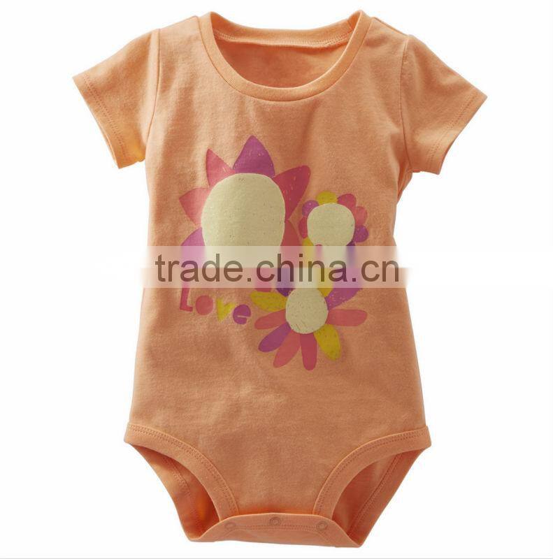 Baby girl cute printing rompers summer cotton kids jumpsuit for infants playsuit