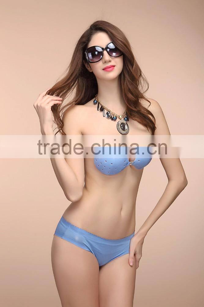 2015 new design push up sexy girl panty bra