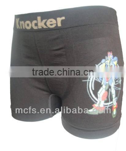 Seamless kid's underwear boxer shorts china supplier