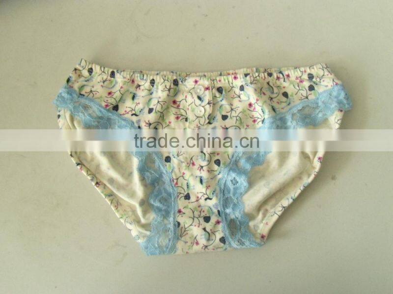 OEM New Design Ladies' 100% Merino Wool Thermal, young girl, Lace Band, Seamless, Printed, Customized, Panties, lady lingries