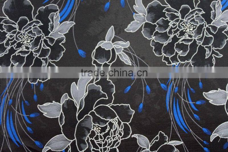 100% polyester woven floral design fabric for women