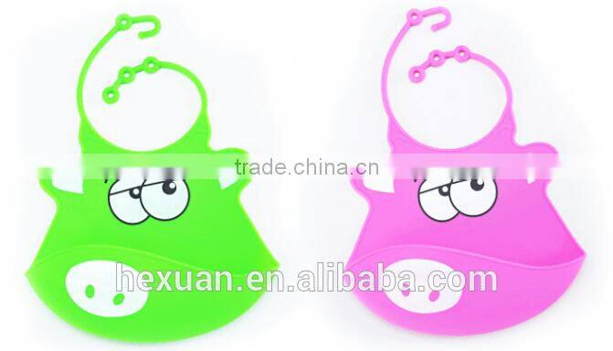Eco-Friendly Cheap Custom Adult Blank Triangle Crochet Silicon Baby Bib