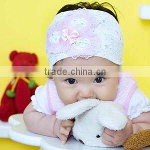 2014 Handmade Lace Hair Bow Wholesale Kids Hair Alligator Clip