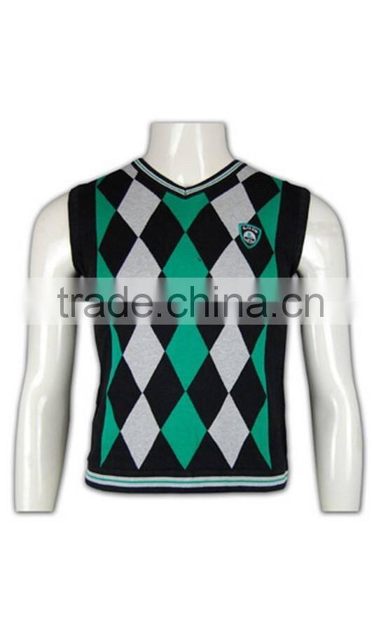 ISO9001/BSCI Manufature stylish green oversized sleeveless sweater