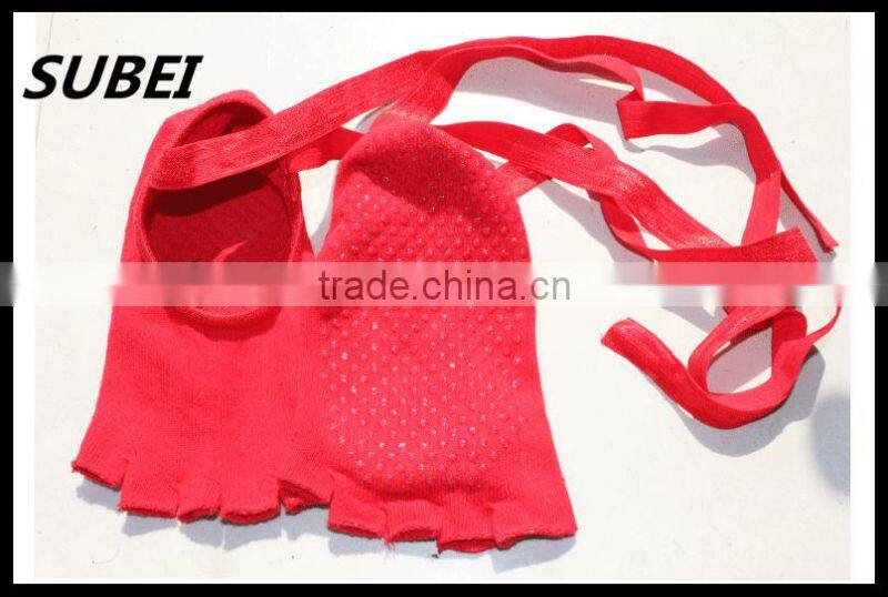 Non-slip yoga socks toe socks Toe socks lace halter dance toe socks